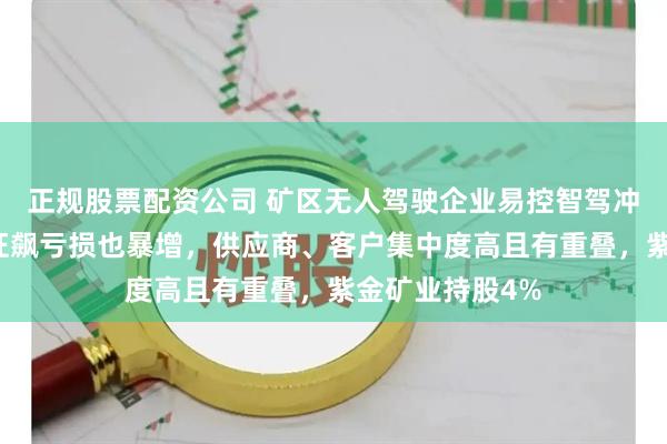正规股票配资公司 矿区无人驾驶企业易控智驾冲刺港股：营收狂飙亏损也暴增，供应商、客户集中度高且有重叠，紫金矿业持股4%