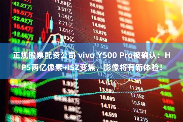 正规股票配资公司 vivo Y500 Pro被确认：HP5两亿像素+ISZ变焦，影像将有新体验！